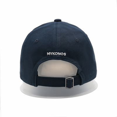 Capuchón de béisbol con logotipo reforzado bordado con costuras de color personalizado