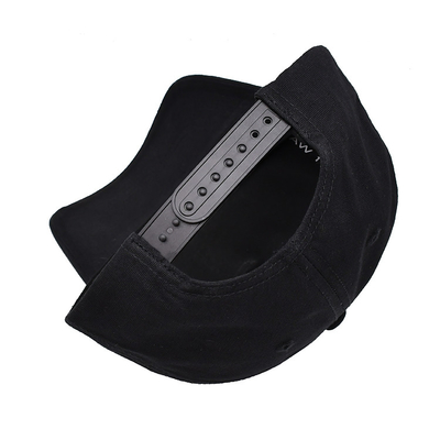 Sombrero de béisbol con costumbre bordado con costuras reforzadas corona de perfil y correa ajustable