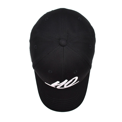 Personaliza el panel delantero 6 panel construido gorra de béisbol con logotipo bordado