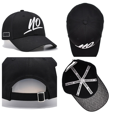 Personaliza el panel delantero 6 panel construido gorra de béisbol con logotipo bordado