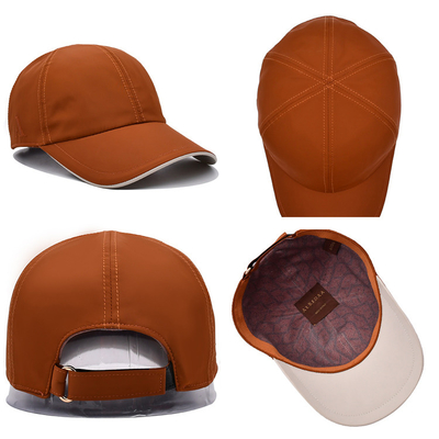 Capuchones personalizados con borde curvo y correa de velcro de cierre de hebilla de metal ajustable