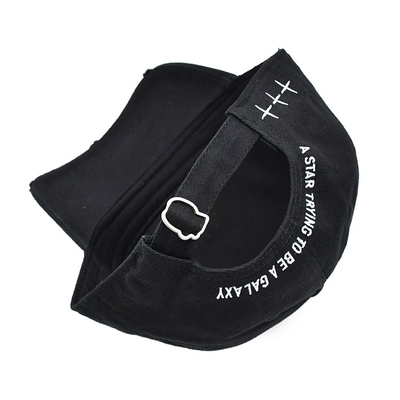 Sombrero de béisbol bordado con hebilla de metal personalizada puede reemplazar a su logotipo