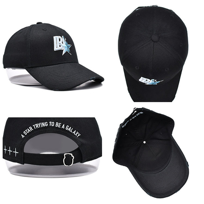 Sombrero de béisbol bordado con hebilla de metal personalizada puede reemplazar a su logotipo