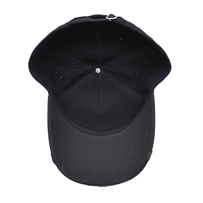 Sombrero de béisbol bordado con toalla con borde curvo y hebilla de metal personalizada