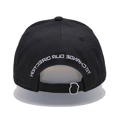 Sombrero de béisbol bordado con toalla con borde curvo y hebilla de metal personalizada