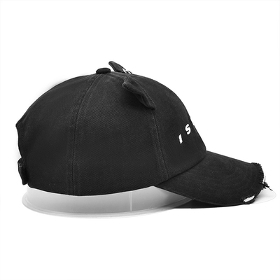 Visor curvo 6 Panel Béisbol Cap Personalizar su estilo con algodón con angustiado