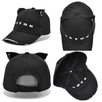 Visor curvo 6 Panel Béisbol Cap Personalizar su estilo con algodón con angustiado