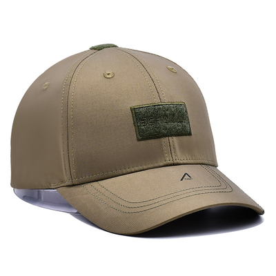 Cintas de velcro ajustables 6 panel Béisbol con visor curvo y 6 ojos