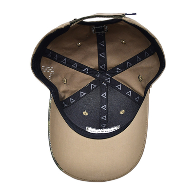 Cintas de velcro ajustables 6 panel Béisbol con visor curvo y 6 ojos