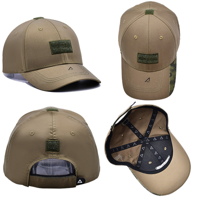 Cintas de velcro ajustables 6 panel Béisbol con visor curvo y 6 ojos
