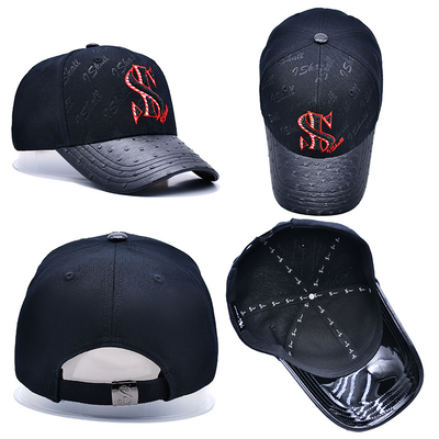 Correa ajustable y diseño estructurado 6 panel de pelota de béisbol para personalización