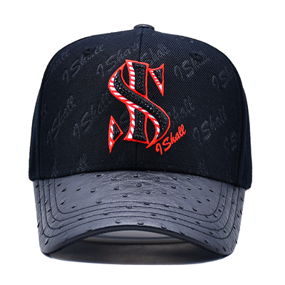 Correa ajustable y diseño estructurado 6 panel de pelota de béisbol para personalización