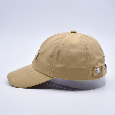 Fabrica de calidad profesional 6 paneles de fabricación de gorras de béisbol con parche de caucho