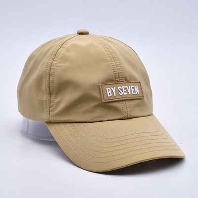 Fabrica de calidad profesional 6 paneles de fabricación de gorras de béisbol con parche de caucho