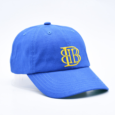 Logotipo bordado personalizado sin estructurar 6 panel Béisbol con visor curvo