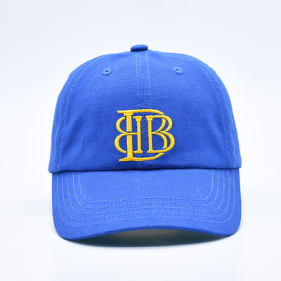 Logotipo bordado personalizado sin estructurar 6 panel Béisbol con visor curvo