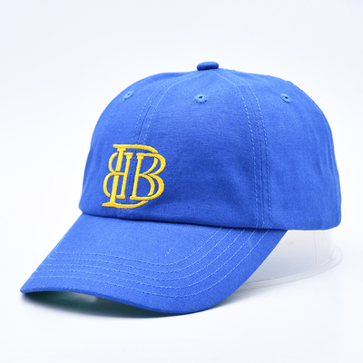 Logotipo bordado personalizado sin estructurar 6 panel Béisbol con visor curvo