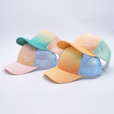 Precio de fábrica Seis paneles Construido camionero Baseball Cap Match El color de la tela