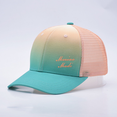 Precio de fábrica Seis paneles Construido camionero Baseball Cap Match El color de la tela