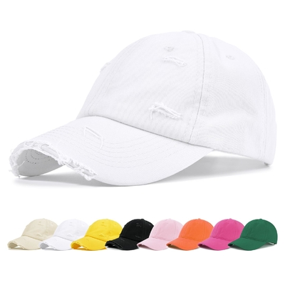 Capuchón de béisbol de color sólido de 6 piezas para satisfacer las necesidades de diferentes clientes