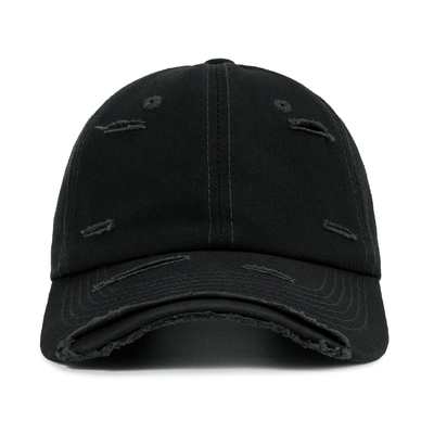 Venta caliente 6 Panel Béisbol gorra Cool Negro sombreros deportivos Unisex