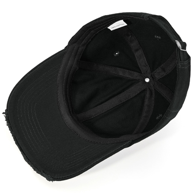 Venta caliente 6 Panel Béisbol gorra Cool Negro sombreros deportivos Unisex