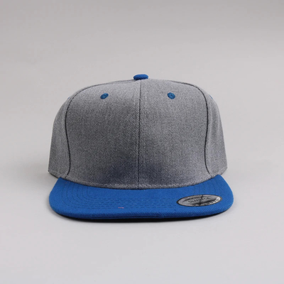 Nuevo Adulto 6 Panel Cap Snapback Personalizado Dos Tonos Flat Cap Snapback de borde