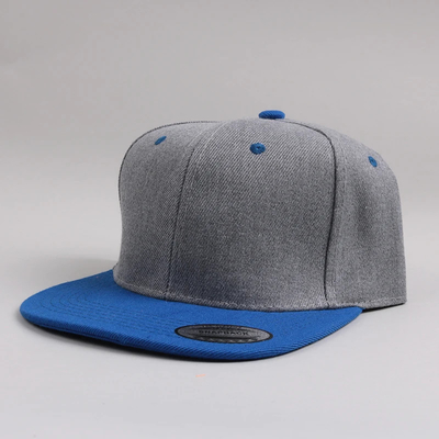 Nuevo Adulto 6 Panel Cap Snapback Personalizado Dos Tonos Flat Cap Snapback de borde