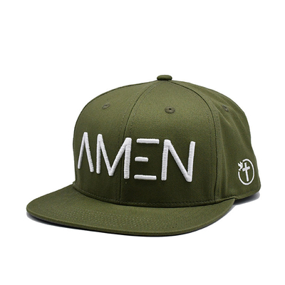 Logotipo personalizado bordado Sombrero Snapback con algodón ligero
