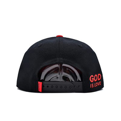 Sombrero Snapback en tamaños ajustables con logotipo de bordado 3D y cinta interna de impresión de etiqueta tejida