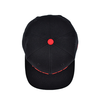 Sombrero Snapback en tamaños ajustables con logotipo de bordado 3D y cinta interna de impresión de etiqueta tejida
