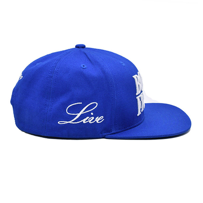 Sombrero Snapback de borde plano transpirable con logotipo bordado a medida