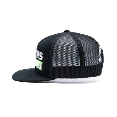 Capuchón de camionero bordado / Snapback Capuchón de camionero con snapback de plástico y logotipo personalizado