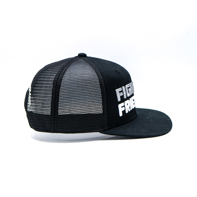 Capuchón de camionero bordado / Snapback Capuchón de camionero con snapback de plástico y logotipo personalizado