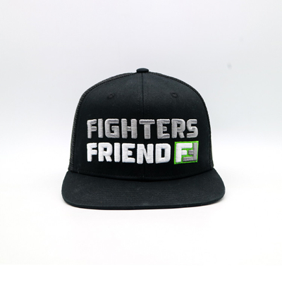 Capuchón de camionero bordado / Snapback Capuchón de camionero con snapback de plástico y logotipo personalizado