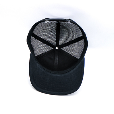 Capuchón de camionero bordado / Snapback Capuchón de camionero con snapback de plástico y logotipo personalizado