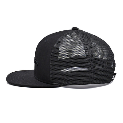 Capuchón de camión unisex con logotipo bordado y etiqueta tejida