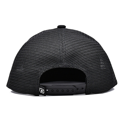 Capuchón de camión unisex con logotipo bordado y etiqueta tejida
