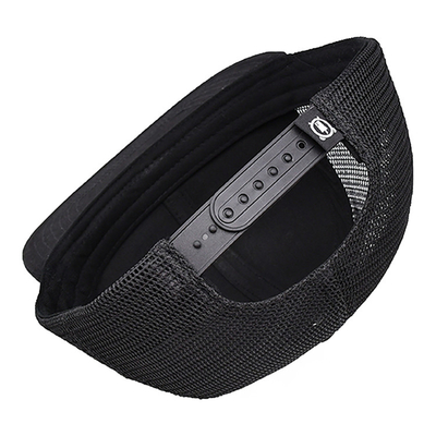 Capuchón de camión unisex con logotipo bordado y etiqueta tejida