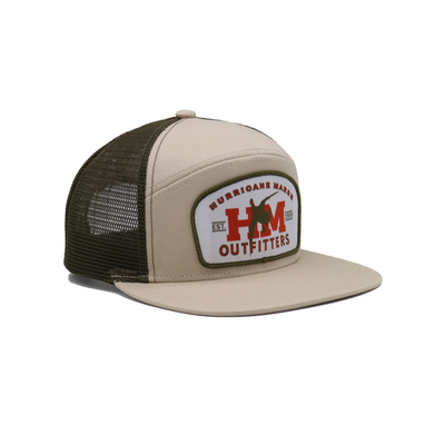 Sombrero de camión de algodón unisex con visor plano y parche tejido Snapback con contorno bordado