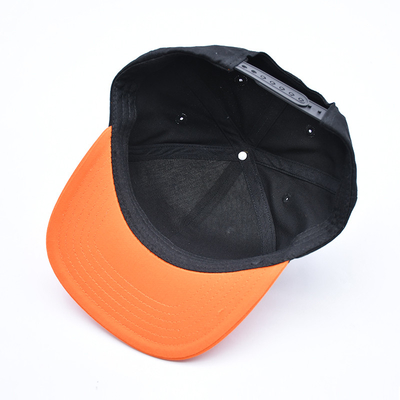 Sombreros bordados a medida con borde plano con negro o colores personalizados