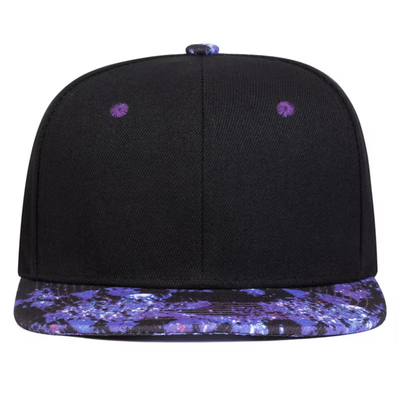 Unisexo Morado Cielo Estrellado Impresión Hip-Hop Sombreros de moda Primavera Otoño Al aire libre Caps ajustables Casual Snapback
