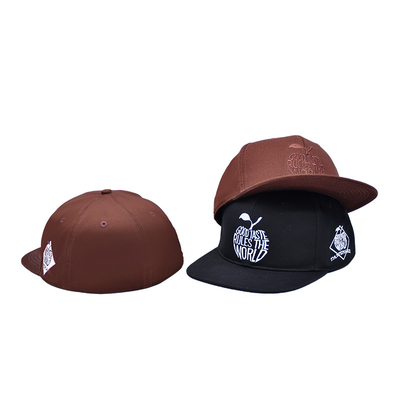 Logotipo de bordado Sombreros con tapa de alta calidad con espalda cerrada Sombreros con tapa para hombres