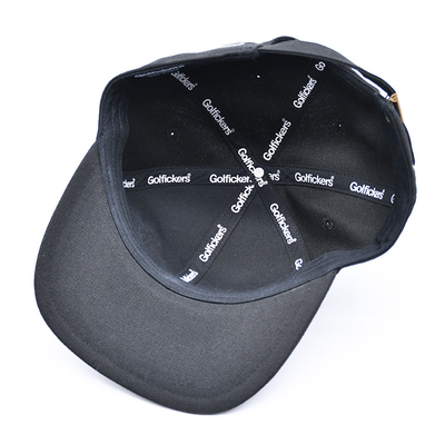 Logotipo de bordado personalizado 6 Panel Sombrero Snapback Cap Alta calidad al por mayor Hombres de algodón plano Bill Gorras Sombreros Snapback