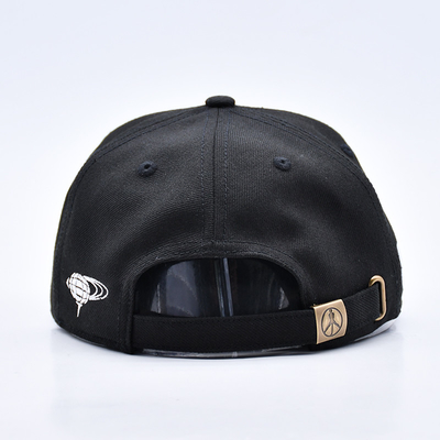 Logotipo de bordado personalizado 6 Panel Sombrero Snapback Cap Alta calidad al por mayor Hombres de algodón plano Bill Gorras Sombreros Snapback