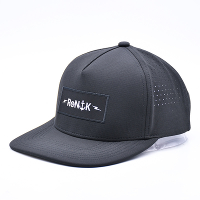 Venta al por mayor 5 Panel Flat Bill Snapback Sombrero Custom Logotipo de OEM Snapback Sombrero Para Hombres