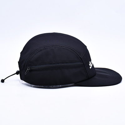 Sombrero de camper de 5 paneles de alta calidad sin estructura con bolsillos decorativos
