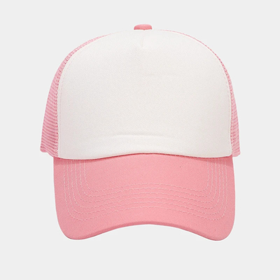 Oem de alta calidad mayorista de malla de camión tapa 5 panel de espalda llana de camión sombrero Gorras personalizado sombreros de malla