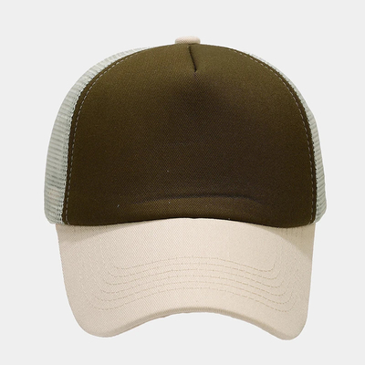 Oem de alta calidad mayorista de malla de camión tapa 5 panel de espalda llana de camión sombrero Gorras personalizado sombreros de malla