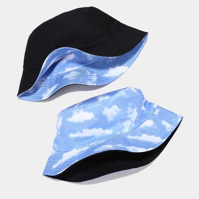 Oem 100% de algodón somerario de playa reversible sombrero de balde gorra de alta calidad personalizado sombreros de pescador de doble cara